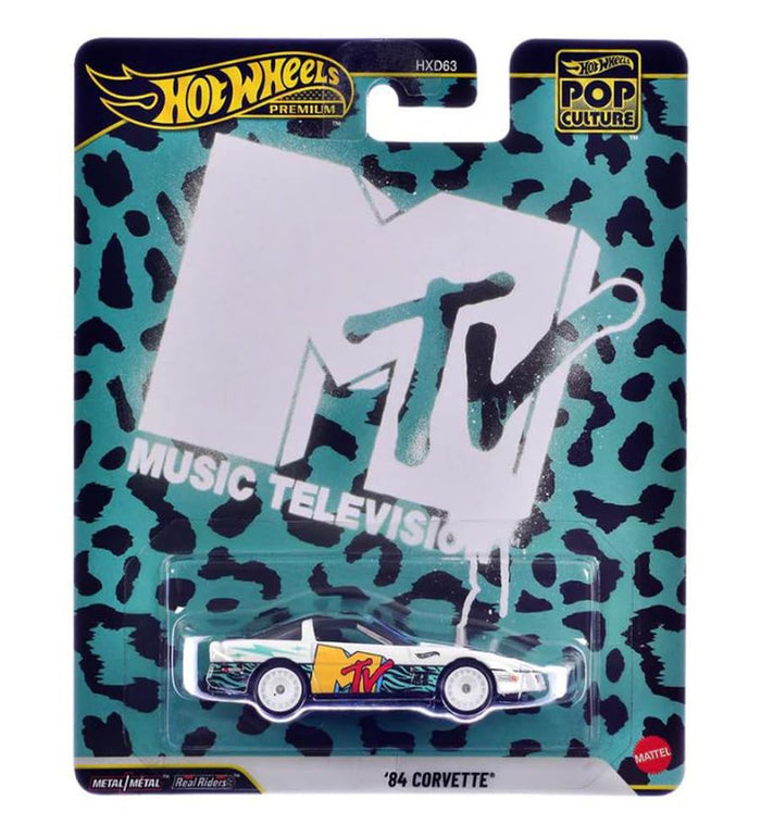 1984 Corvette MTV Pop Culture Hot Wheels 1/64 JHW93