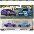 2 Pack 2018 Dodge Challenger SRT Demon & 2015 Dodge Charger SRT Hot Wheels 1/64 JHW47