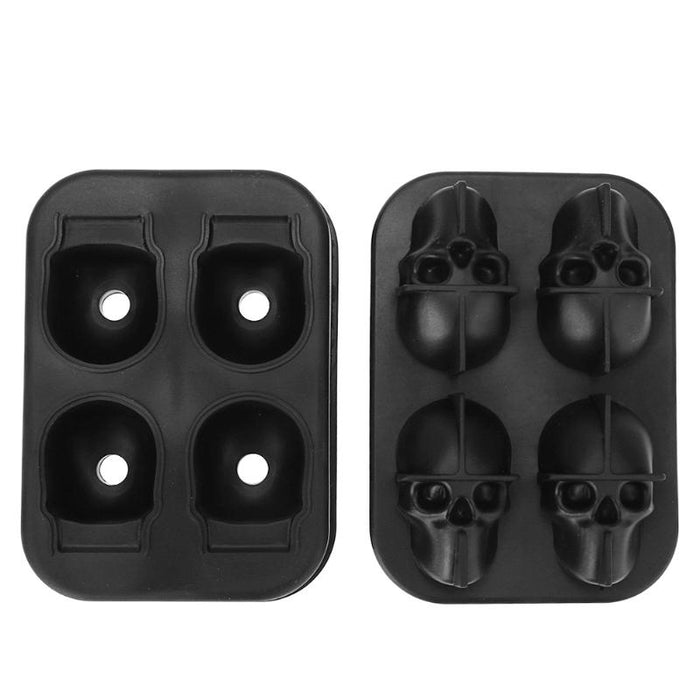 3D Skull Ice Cube Mold Maker