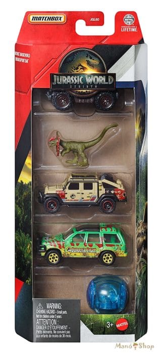 Adventure Seekers Jurassic World 5 Pack Matchbox 1/64 JGL27