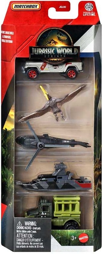 All-Terrain patrol Jurassic World 5 Pack Matchbox 1/64 JGL26
