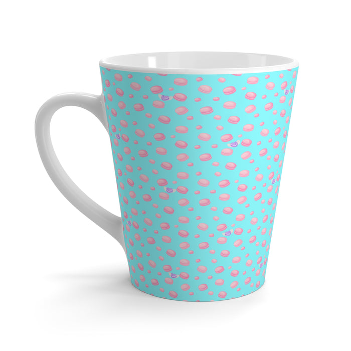 All you need is love and macarons in blue Latte Mug