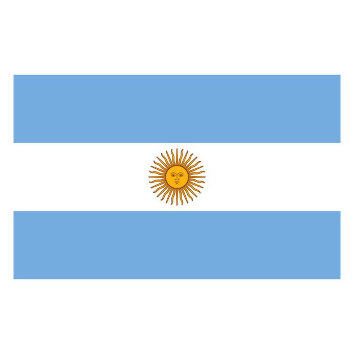 Argentina Polyester Fabric Flag 5ft x 3ft