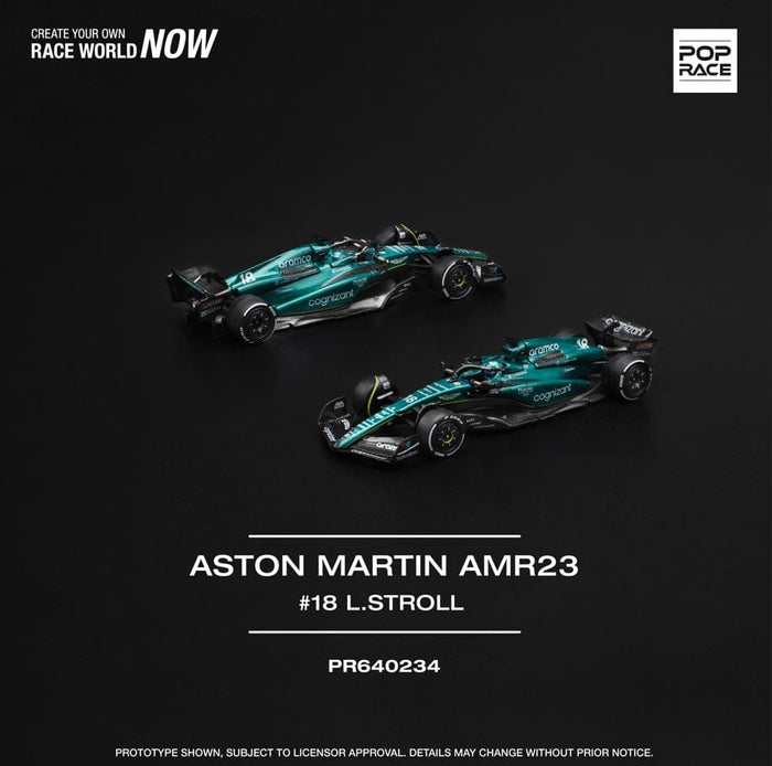 (Pre-order) Aston Martin AMR23 F1 Lance Stroll Pop Race 1/64 PR640234