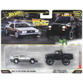 (Pre-order) Back to the Future Time Machine Delorean & 1987 Toyota Pick-up Truck Hot Wheels 2 Pack JHW48