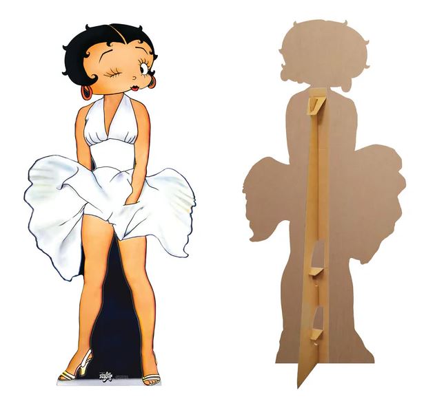 Betty Boop in White Dress Lifesize Cardboard Cutout - 1.66m