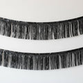 Black Metallic Fringed Garland - 3m