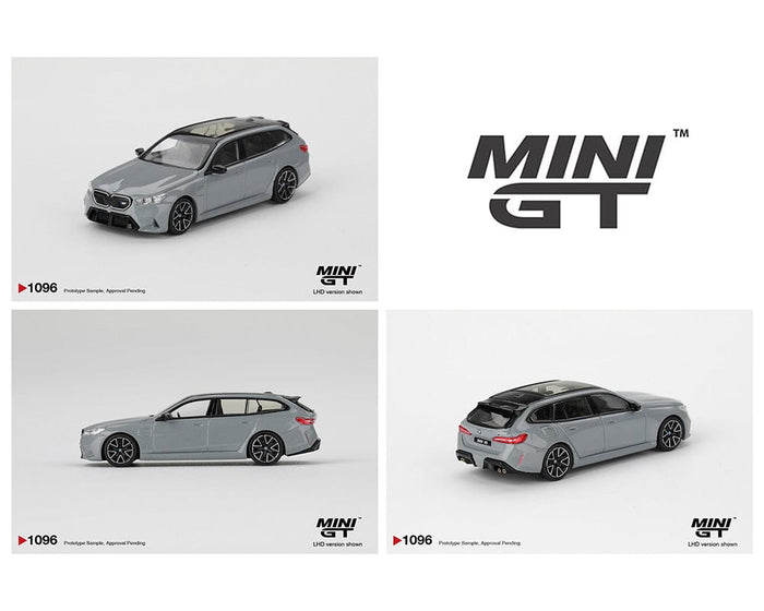 BMW M5 Touring G99 Brooklyn Gray Metallic Mini GT 1/64 scale MGT01096-BL