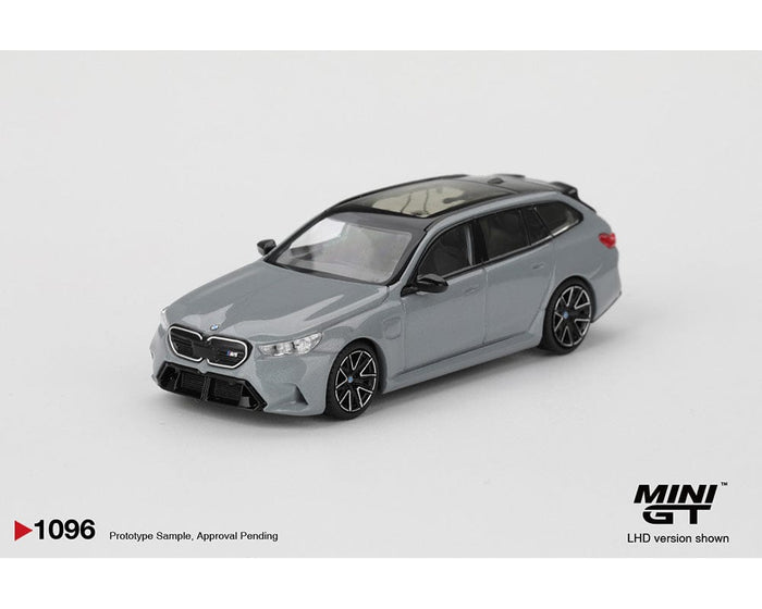BMW M5 Touring G99 Brooklyn Gray Metallic Mini GT 1/64 scale MGT01096-BL