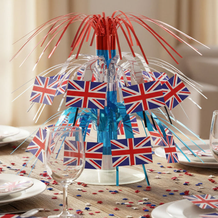British Flag Mini Cascade Centrepice - 19.1cm