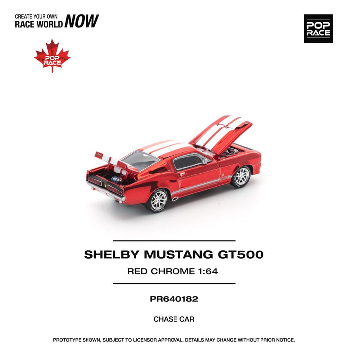 Chase Ford Shelby Mustang GT500 Red Canada edition 1/64 scale Pop Race PR640182chase