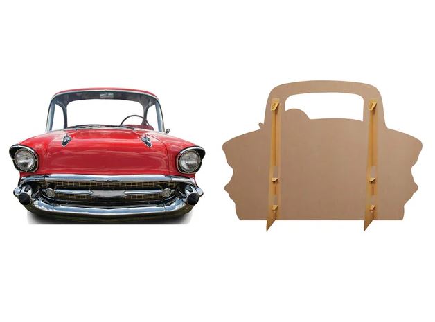 Children's Red Car Stand-In Photo Prop - 1.51m