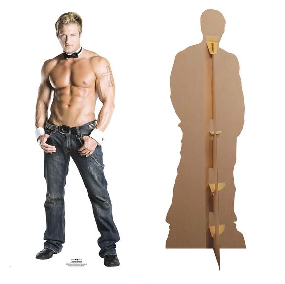 Chippendales Billy Jeffrey Cuff & Collar Lifesize Cardboard Cutout - 1.87m