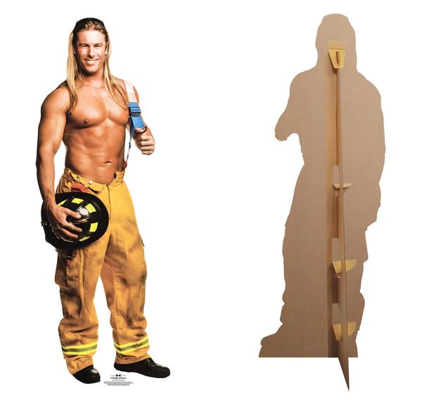 Chippendales Kevin Cornell Fireman Lifesize Cardboard Cutout - 1.89m