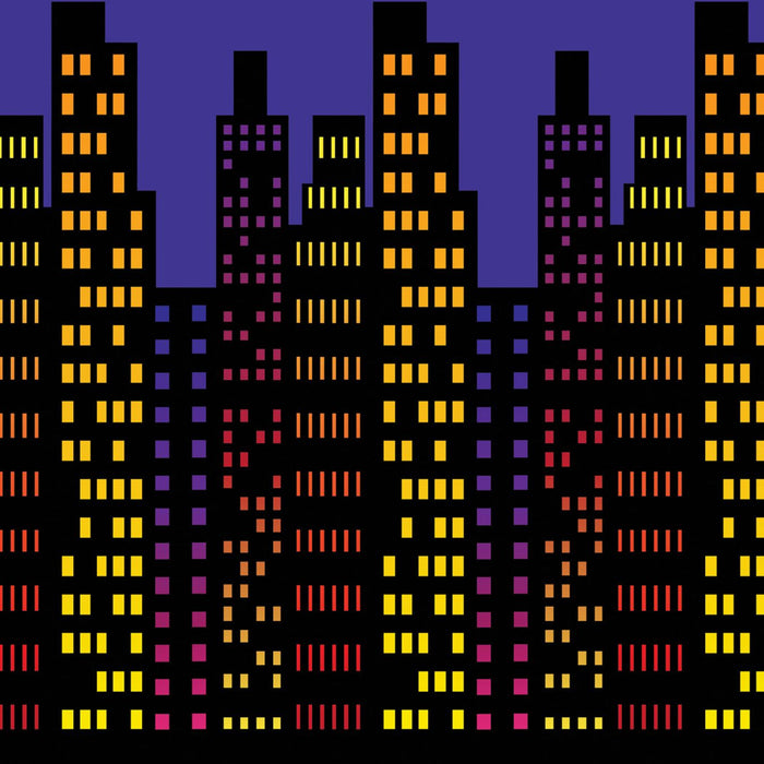 City Skyscraper Buildings Backdrop Decoration - 9.14m