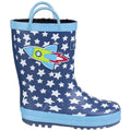 Cotswold Infant Kids Sprinkle Junior Wellington Boot Dark Blue