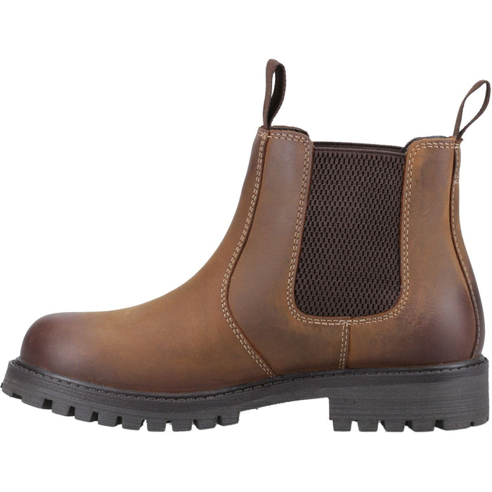 Cotswold Junior Kids Aston Pull On Dealer Boot Tan