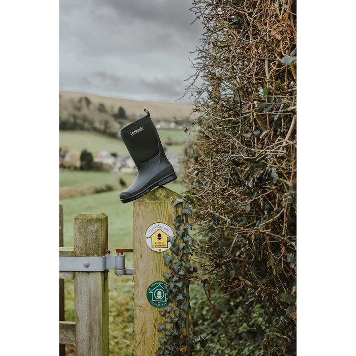 Cotswold Junior Kids Hilly Neoprene Childrens Wellington Boot Green