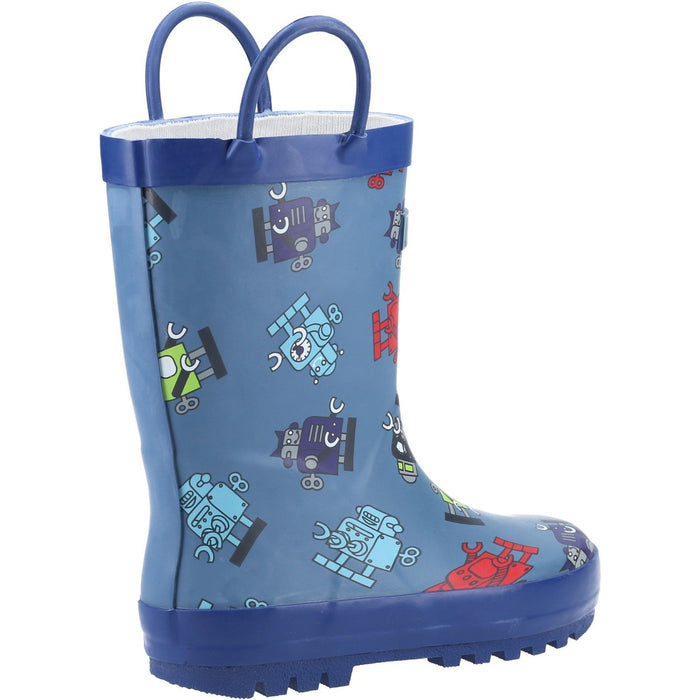 Cotswold Junior Kids Puddle Waterproof Pull On Boot Robot