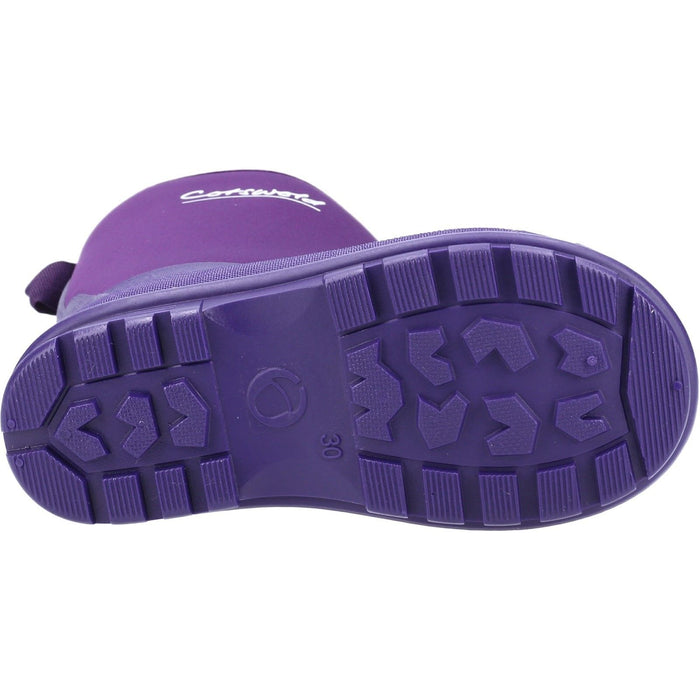 Cotswold Kids Hilly Neoprene Childrens Wellington Boot Purple