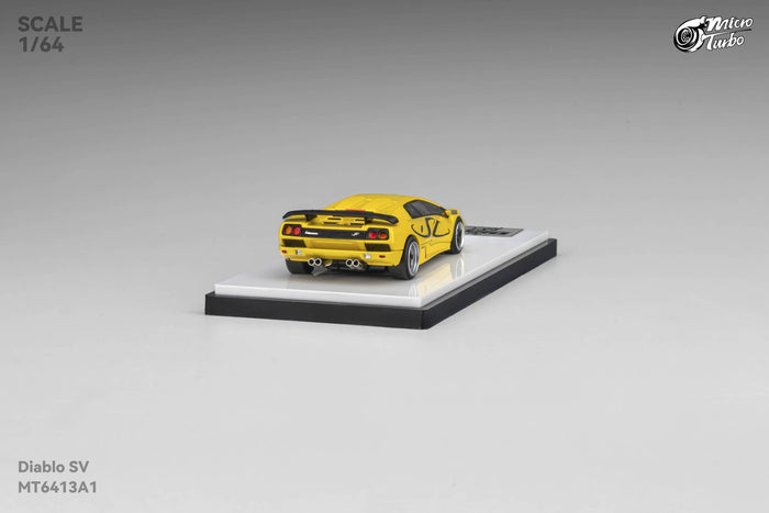 Custom Diablo SV Metallic Yellow Micro Turbo 1/64 scale MT6413A1
