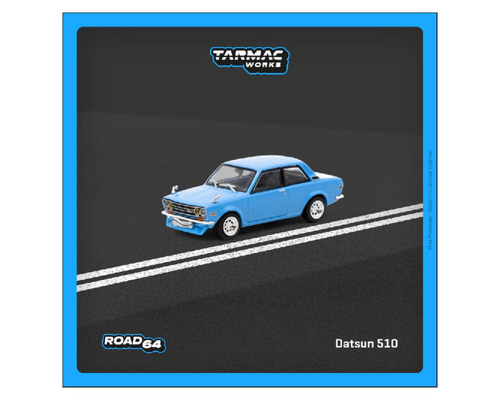 Datsun Bluebird 510 Datsun 510 Light Blue Hobby64 1/64 scale T64R-052-LB