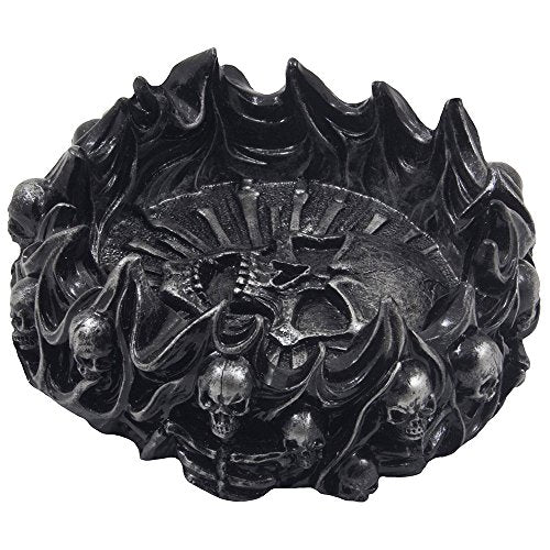 Decorative Skulls in Flames Ashtray