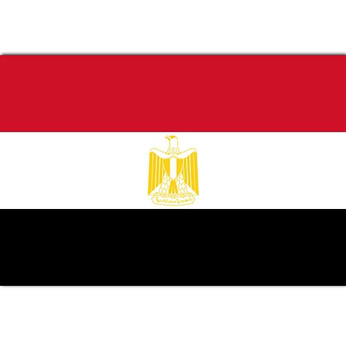 Egyptian Polyester Fabric Flag 5ft x 3ft