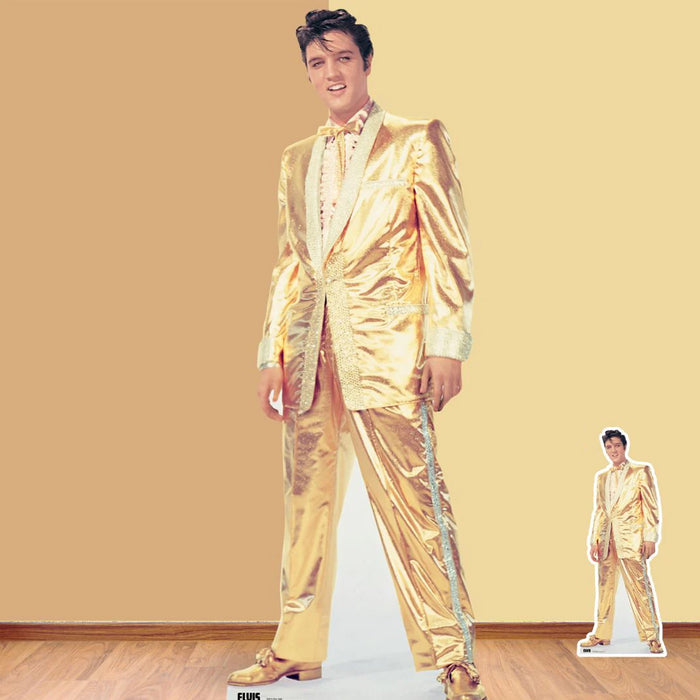 Elvis Gold Lame Suit Lifesize Cardboard Cutout - 1.82m