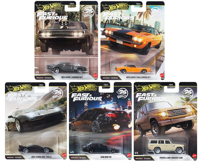Hot Wheels Car Culture 2024 D Case World Tour 5x Car Set 1/64 scale HNW46-956Q