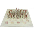 Hand Carved Soapstone Animal Chess Set - 15" Board - Smolart - The Village Country Store