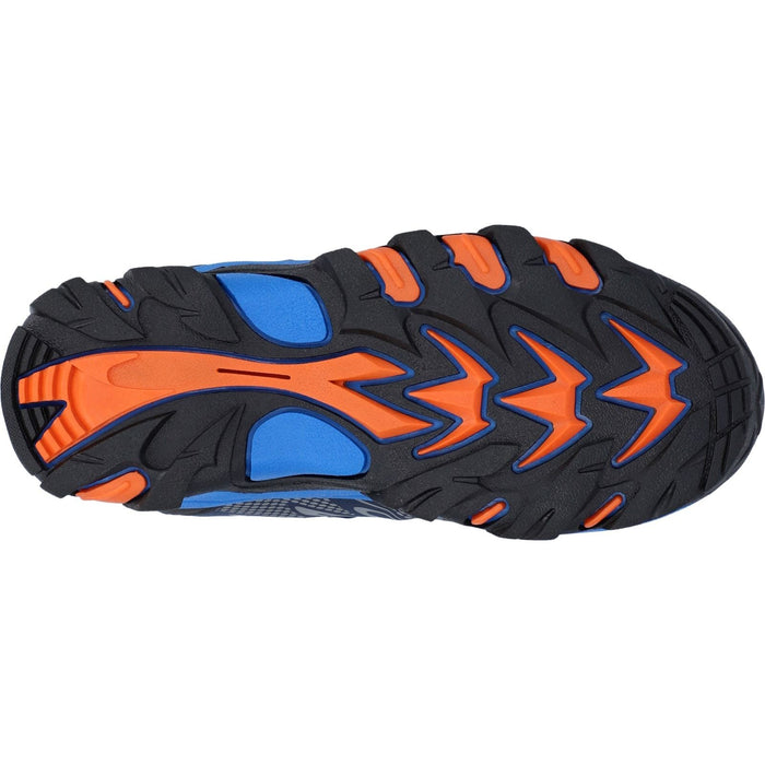 Hi-Tec Boys Blackout Mid Boots Navy/Orange/Lake Blue
