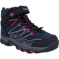 Hi-Tec Girls Blackout Mid Boots Navy/Magenta