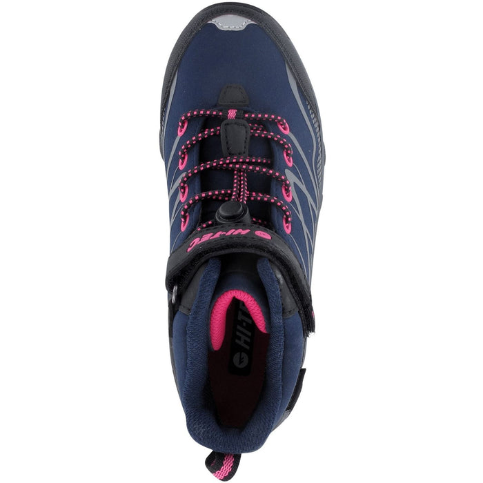 Hi-Tec Girls Blackout Mid Boots Navy/Magenta