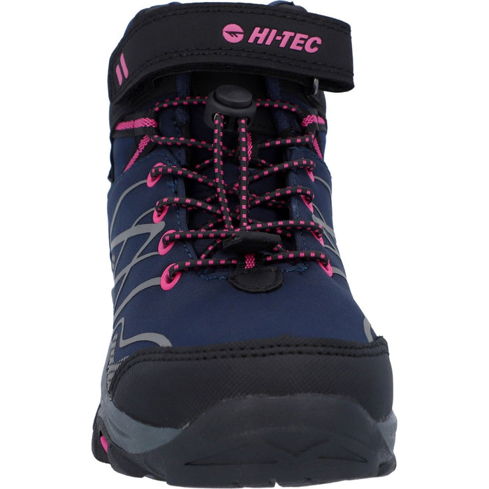 Hi-Tec Girls Blackout Mid Boots Navy/Magenta