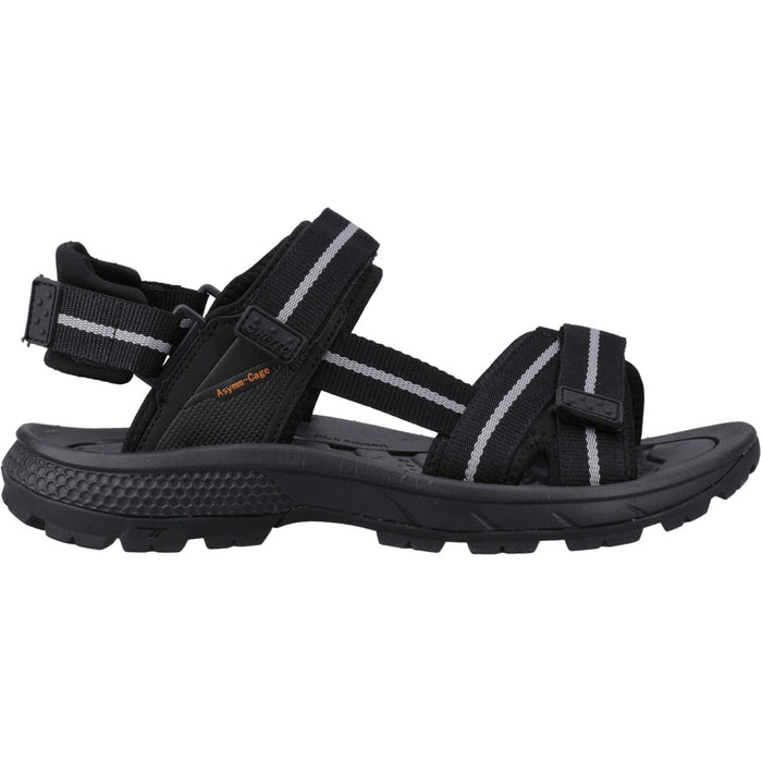 Hi-Tec Mens Sierra Sandal Black/Grey/Orange