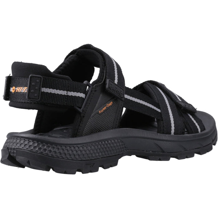 Hi-Tec Mens Sierra Sandal Black/Grey/Orange