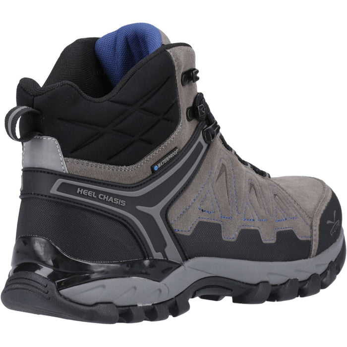Hi-Tec Mens V-Lite Explorer WP Hiking Boots Charcoal/Grey/Dark Blue