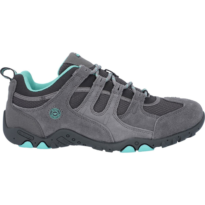 Hi-Tec Womens Quadra II Shoes Grey/Mint