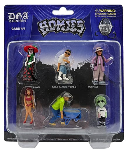 Homies Figures 1.75″ Series 15 Quince 4/4 Assortment 6 Figures 2026 Release Card 4/4