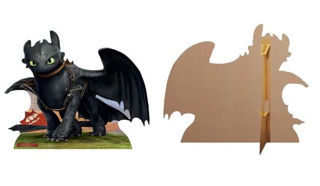 How to Train Your Dragon 2 Toothless Cardboard Cutout - 1.2m