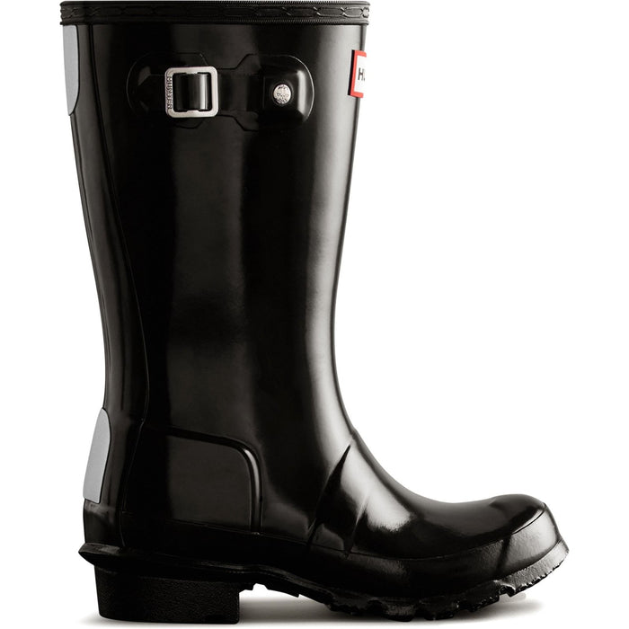 Hunter Junior Kids Junior Originals Gloss Boot Black