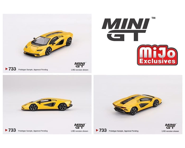 Lamborghini Countach LPI 800-4 – New Giallo Orion Mini GT 1/64 scale MGT00733-MJ