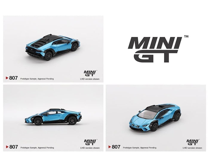 Lamborghini Huracán Sterrato Blu Aegir Mini GT 1/64 scale MGT00807-BL