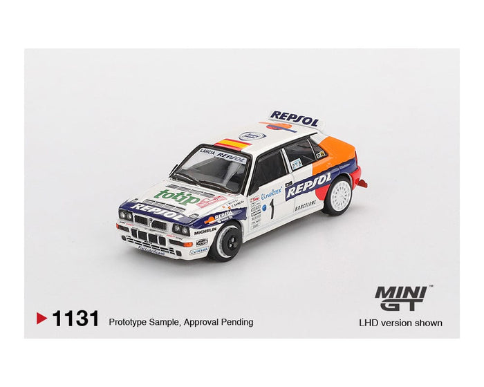 Lancia Delta HF Integrale Evoluzione #1 1993 Rallye Monte-Carlo Limited Edition Mini GT 1/64 scale MGT01131-BL