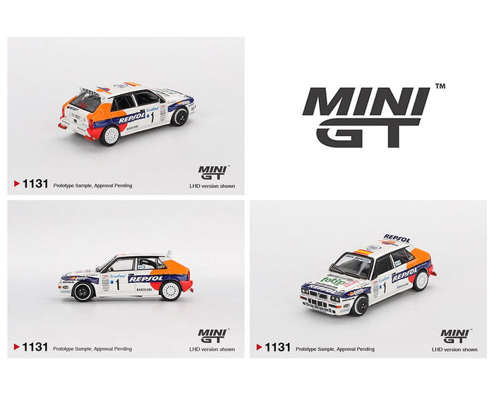 Lancia Delta HF Integrale Evoluzione #1 1993 Rallye Monte-Carlo Limited Edition Mini GT 1/64 scale MGT01131-BL