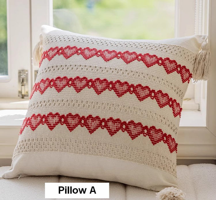 Pillow A: 18x18inch (only pillow cover no insert)