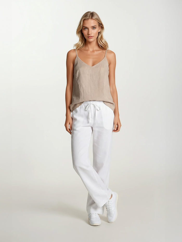 Linen Top with Straps - Bodega Nantucket