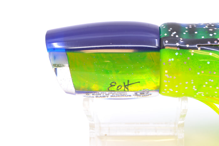 Marlin Magic Lime Green MOP Blue Back No Eyes Baby Ruckus 10" 6.5oz Skirted
