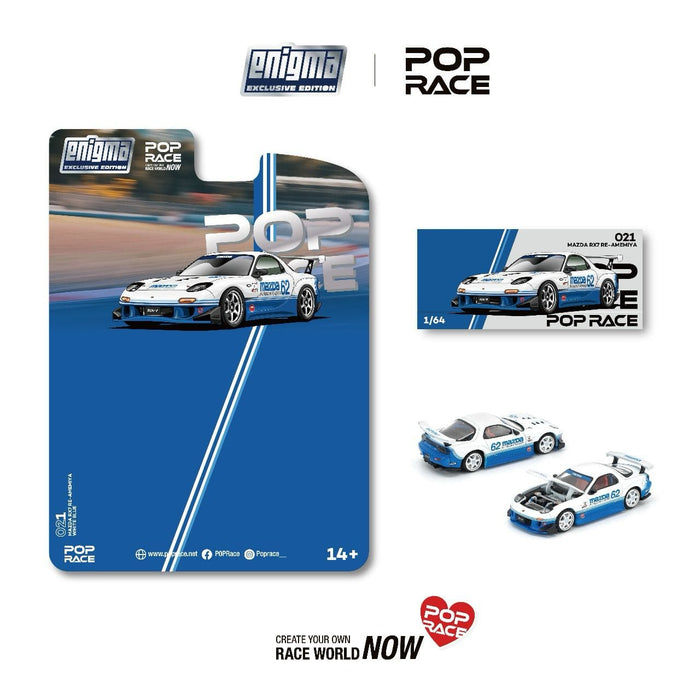 (PRE-ORDER) Mazda RX-7 FD3S Blue White Pop Race Enigma Special edition PRE021